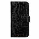 Ideal of Sweden Magnet Wallet MagSafe Case Black Croco for iPhone 18 Pro/17 Pro