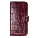 Ideal of Sweden Magnet Wallet MagSafe Case Fine Wine Croco for iPhone 18 Pro/17 Pro