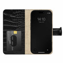 Ideal of Sweden Magnet Wallet MagSafe Case Black Croco for iPhone 18 Pro Max/17 Pro Max