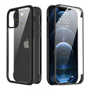 Valenta Full Cover Tempered Glass Bumper Case Black for iPhone 12/12 Pro