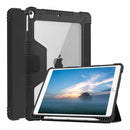 Bulk Packaging Rugged Folio Case with Pencil Holder Black for iPad 10.2 2021 9th Gen/10.2 2020 8th Gen/iPad 10.2 2019