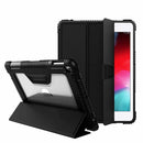Bulk Packaging Rugged Folio Case with Pencil Holder Black for iPad 10.2 2021 9th Gen/10.2 2020 8th Gen/iPad 10.2 2019