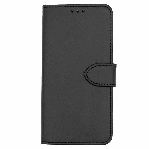 Blu Element Faux Leather Folio Case with TPU Gelskin Black for iPhone 14/13