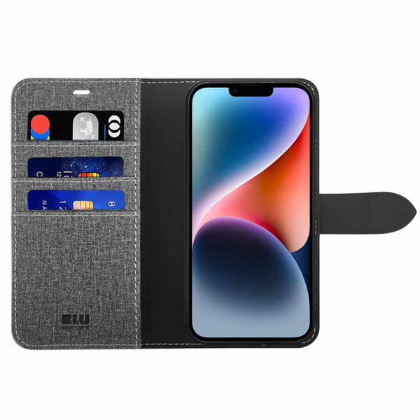 Blu Element Folio 2-in-1 Case Gravity Grey for iPhone 16e/15/14/13
