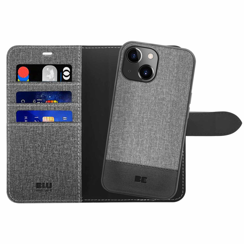 Blu Element Folio 2-in-1 MagSafe Case Gravity Grey for iPhone 16e/15/14/13
