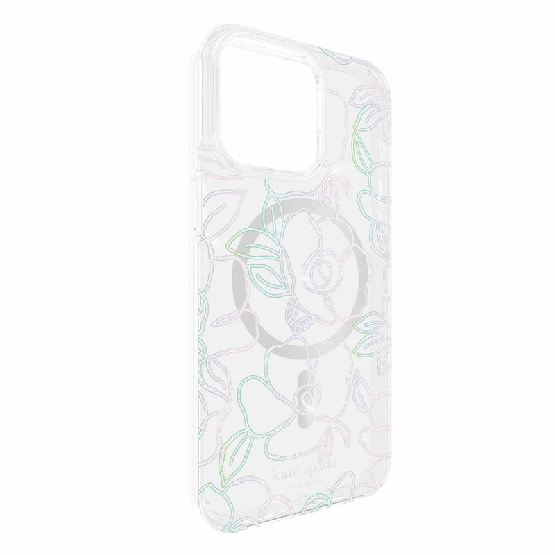 Kate Spade Protective MagSafe Case Modern Floral Glitter for iPhone 15 Pro Max