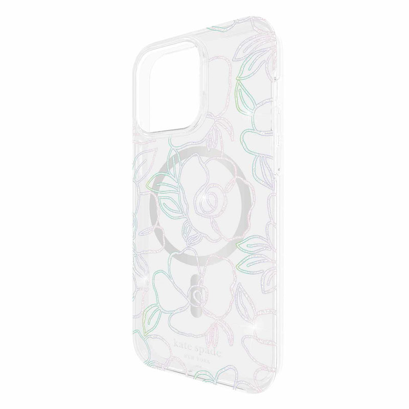 Kate Spade Protective MagSafe Case Modern Floral Glitter for iPhone 15 Pro Max