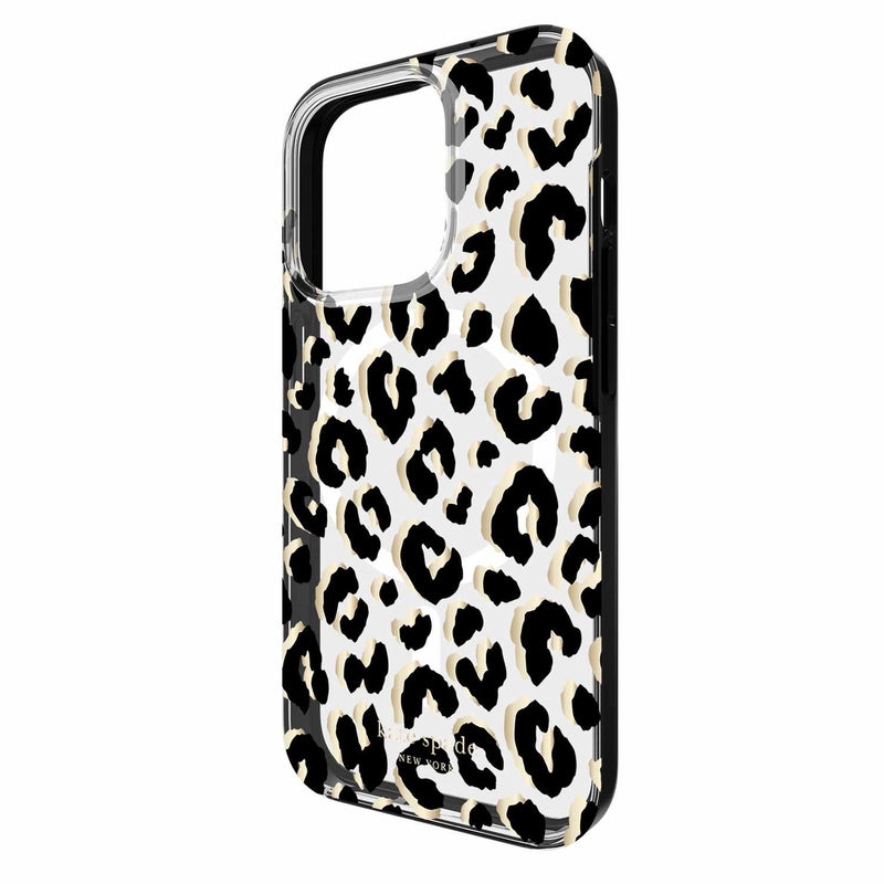 Kate Spade Protective Case for MagSafe City Leopard Black for iPhone 15 Pro