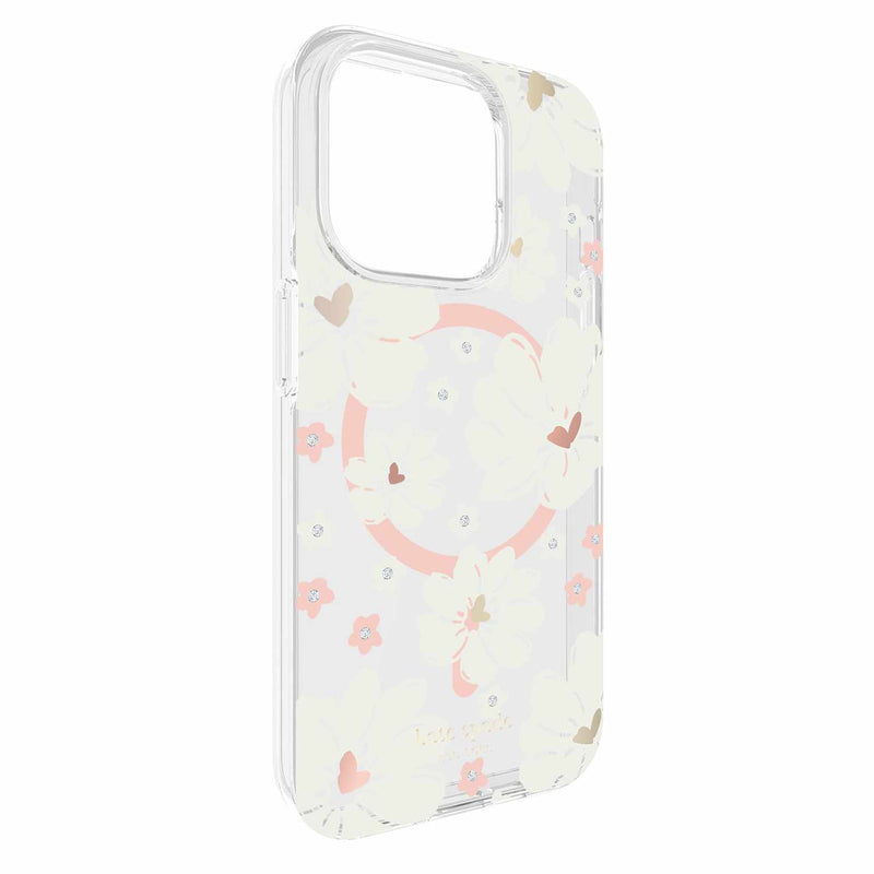 Kate Spade Protective Case for MagSafe Classic Peony for iPhone 15 Pro