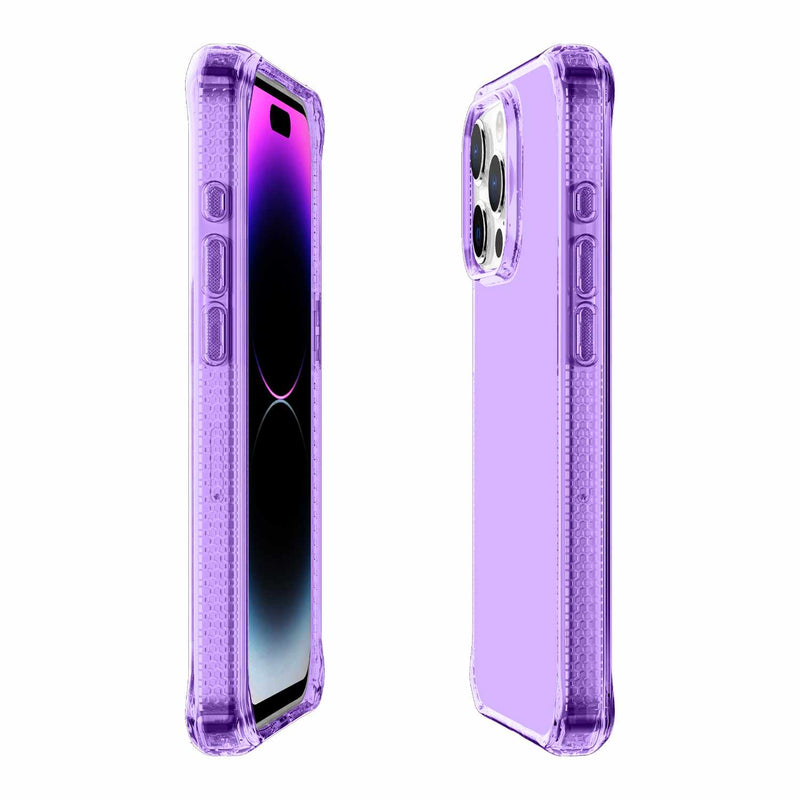 ITSKINS Spectrum_R Clear Case Light Purple for iPhone 15 Pro