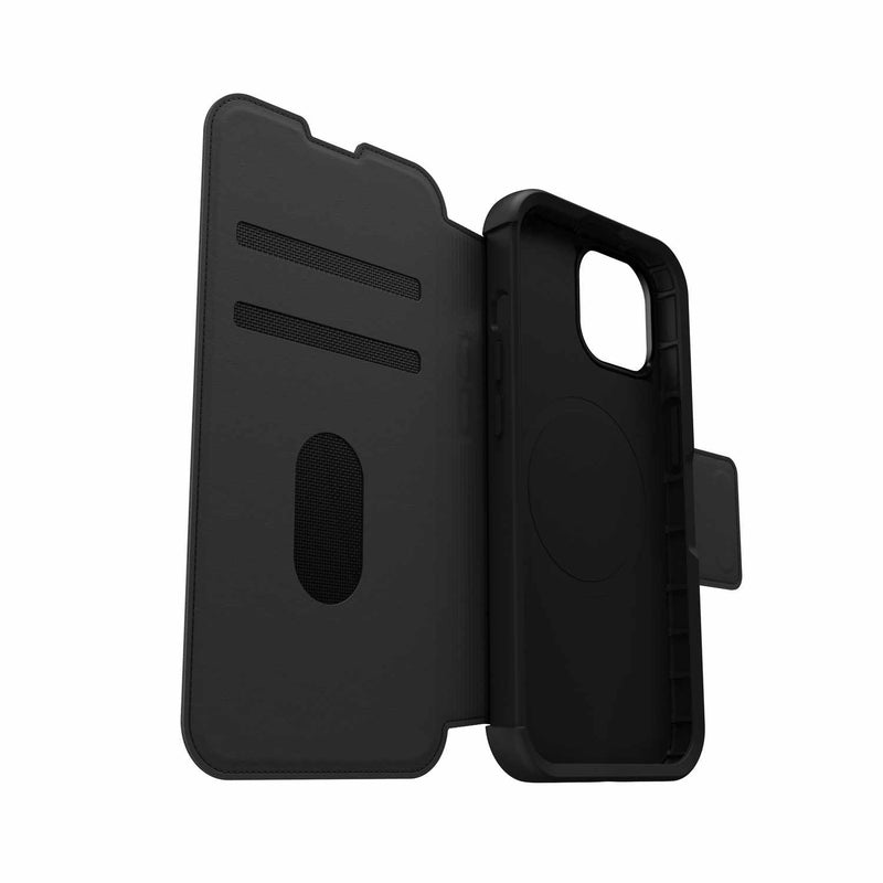 OtterBox Strada Folio MagSafe Case Shadow for iPhone 15