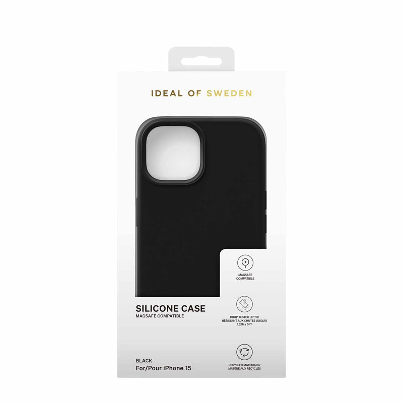 Ideal of Sweden Silicone Case Magsafe Black for iPhone 15