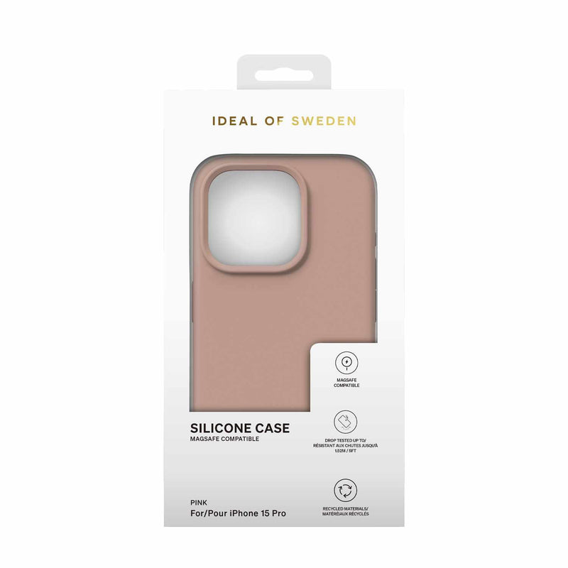 Ideal of Sweden Silicone Case Magsafe Blush Pink for iPhone 15 Pro