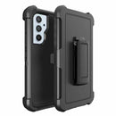 Bulk Packaging Rugged Case Holster Combo Black for Samsung Galaxy A54 5G