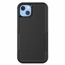 Bulk Packaging Generic Rugged Case Black for iPhone 14 Plus