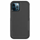 Bulk Packaging Generic Rugged Case Black for iPhone 12