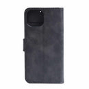 BEWFMS151413DP Faux Leather Folio MagSafe Case w/TPU Gelskin iPhone 15/14/13 Black