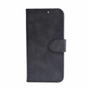 BEWFMS151413DP Faux Leather Folio MagSafe Case w/TPU Gelskin iPhone 15/14/13 Black