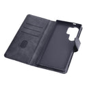 BEWFSU24B Faux Leather Folio Case w/TPU Gelskin Galaxy S24 Ultra Black