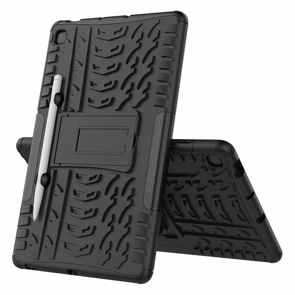 Bulk Packaging Rugged Case with Kickstand Black for Samsung Galaxy Tab S6 Lite 2020