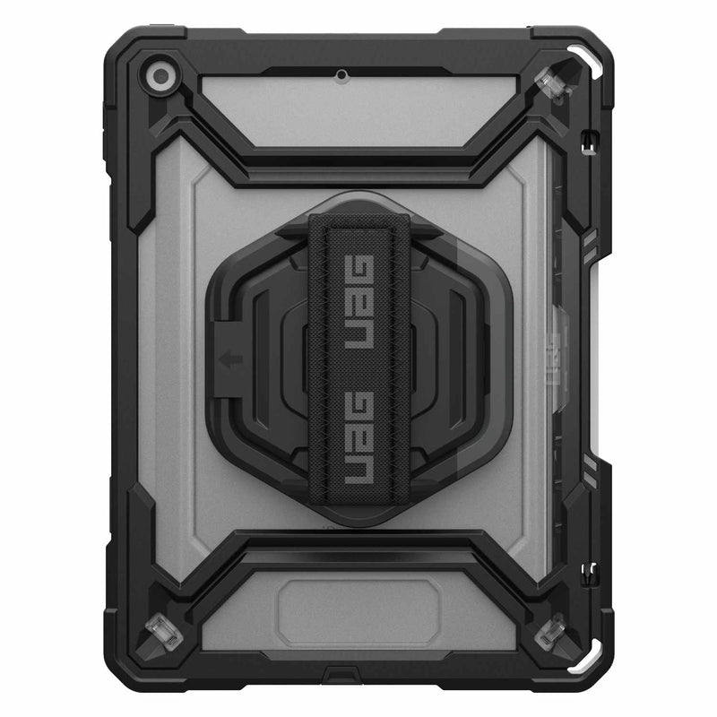 UAG Plasma Rugged Case w/Rotating Handstrap Ice/Black for iPad 10.2 2021/10.2 2020/10.2 2019