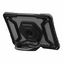 124471114340 Plasma Rugged Case w/Rotating Handstrap iPad 10.2 2021/10.2 2020/10.2 2019 Ice/Black