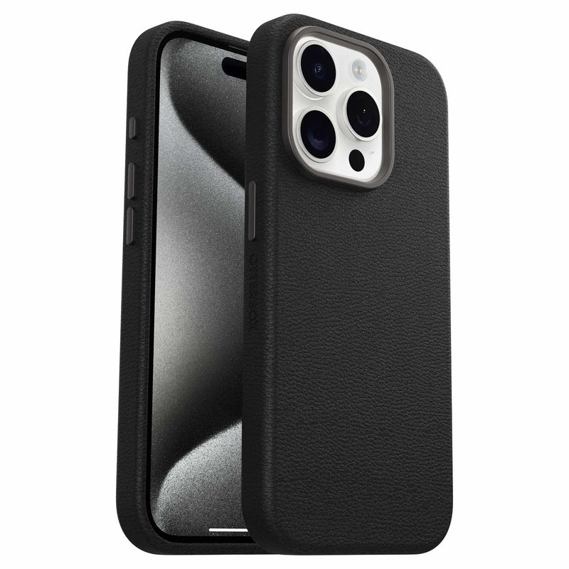 7795569 Symmetry Cactus Leather MagSafe Case iPhone 15 Pro Noir Ash