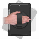 Bulk Packaging Rugged Case with Kickstand/Hand Stand & Built-in Screen Protector Black for iPad 10.2 2021
