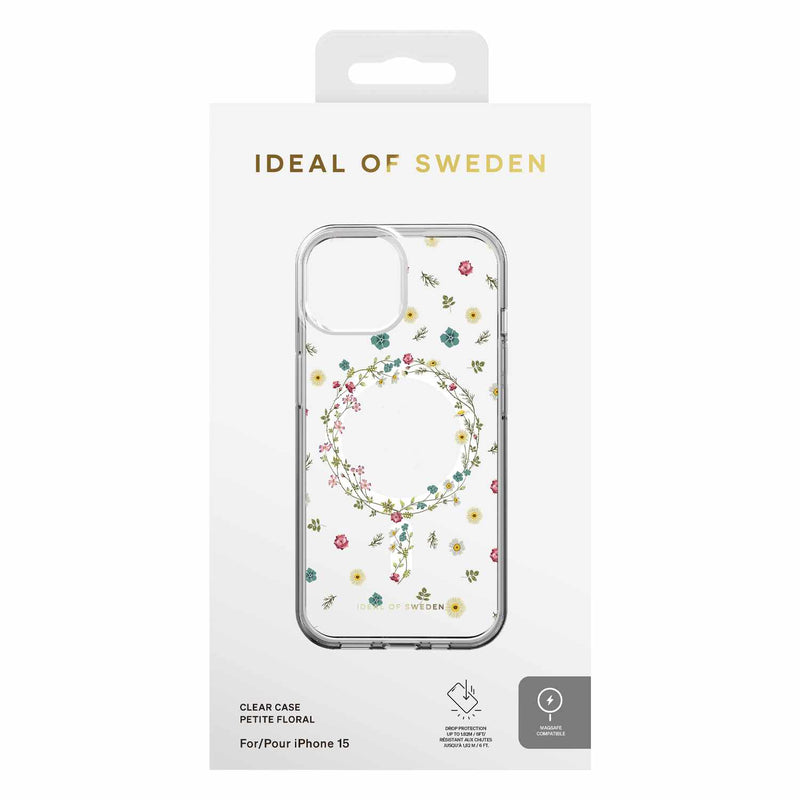 IDCLCMSI2361507 Clear MagSafe Mid Case iPhone 16e/15/14/13 Petite Floral