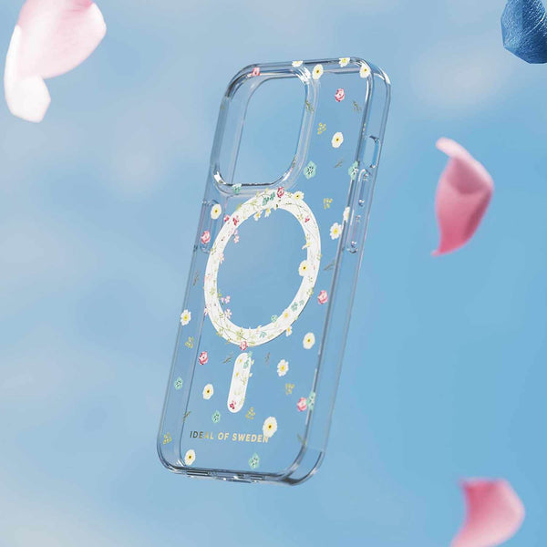 IDCLCMSI2361507 Clear MagSafe Mid Case iPhone 16e/15/14/13 Petite Floral