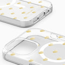 IDCLCMSI2361506 Clear MagSafe Mid Case iPhone 16e/15/14/13 Golden Hearts