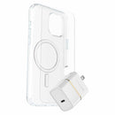7881425 Protection+Power Kit (Symmetry Clear MagSafe w/Glass + Wall Charger 30W White) iPhone 16 Plus Clear