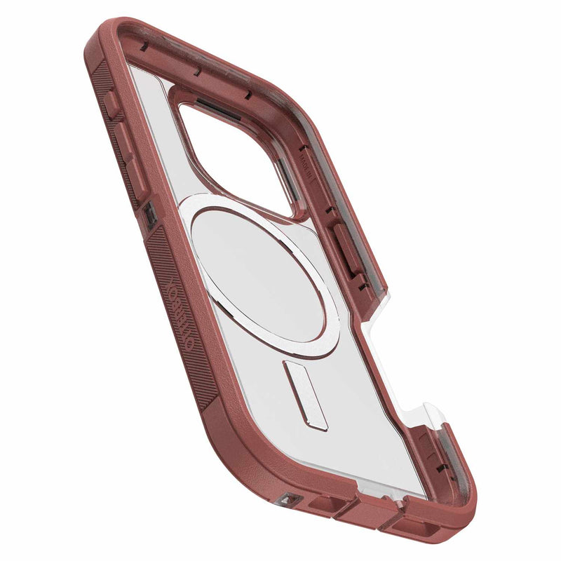 7796094 Defender XT Clear Pro Case iPhone 16 Pro Brick Red Clear