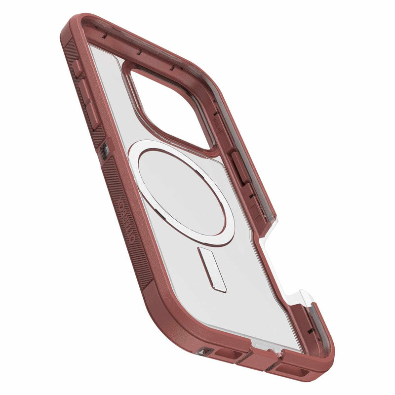 OtterBox Defender XT Clear Pro Case Brick Red Clear for iPhone 16 Pro Max