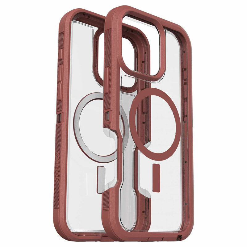 7796105 Defender XT Clear Pro Case iPhone 16 Pro Max Brick Red Clear