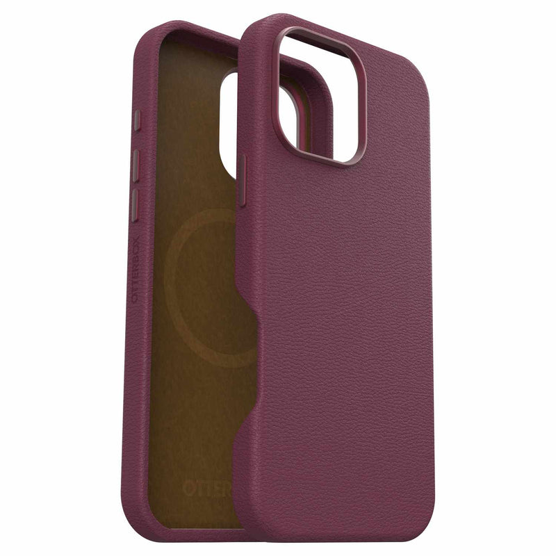 OtterBox Symmetry Cactus Leather MagSafe Case Foxberry Pink for iPhone 16 Pro Max
