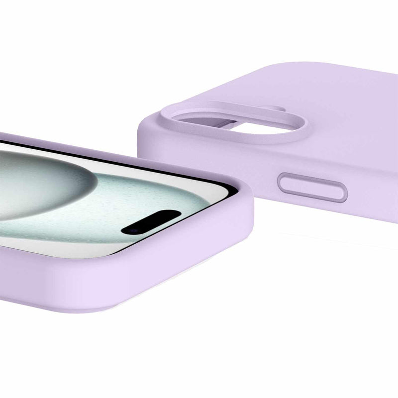 AP6NAVSIKLIPP Velvet MagSafe Case iPhone 16 Lavender