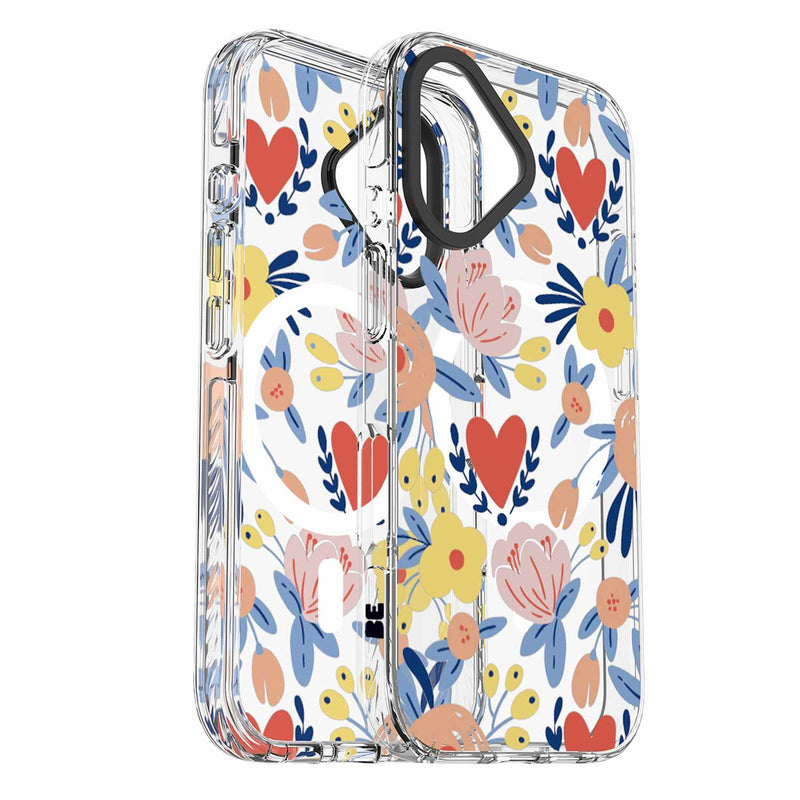 BECPMBF161 Chromatic Print MagSafe Case iPhone 16 Bright Floral