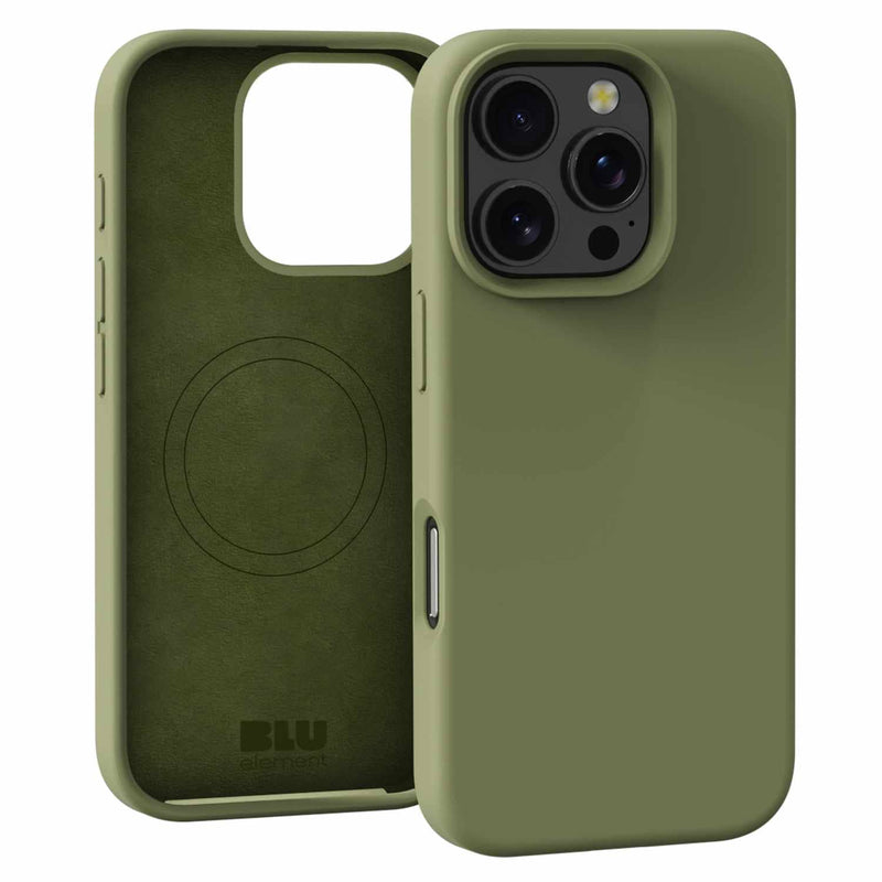 BESPIP161O3 Silicone MagSafe Case iPhone 16 Pro Olive