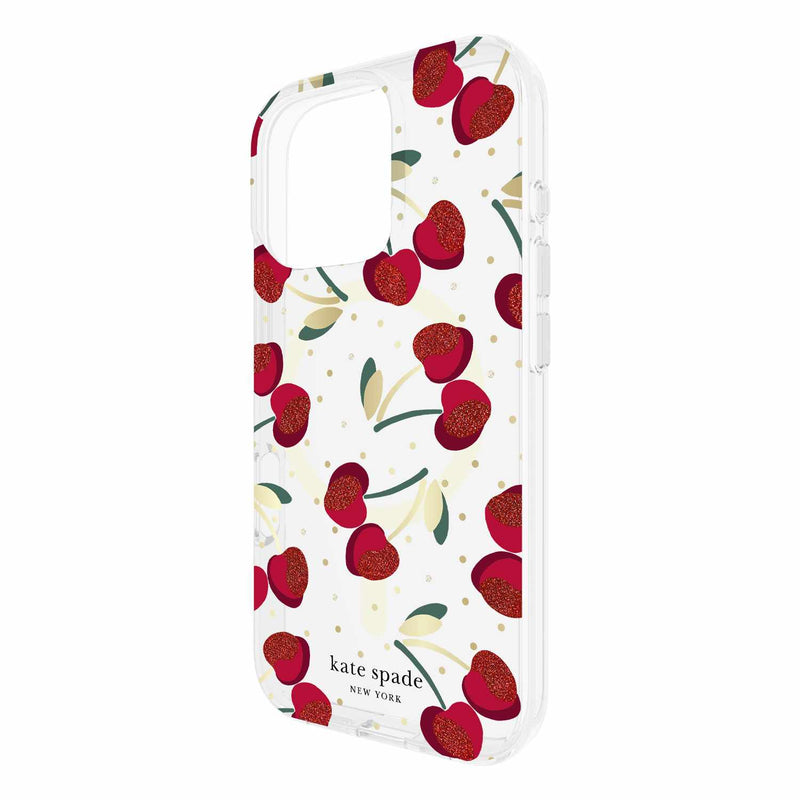 Kate Spade Protective Case w/MagSafe Cherry Dot for iPhone 16 Pro