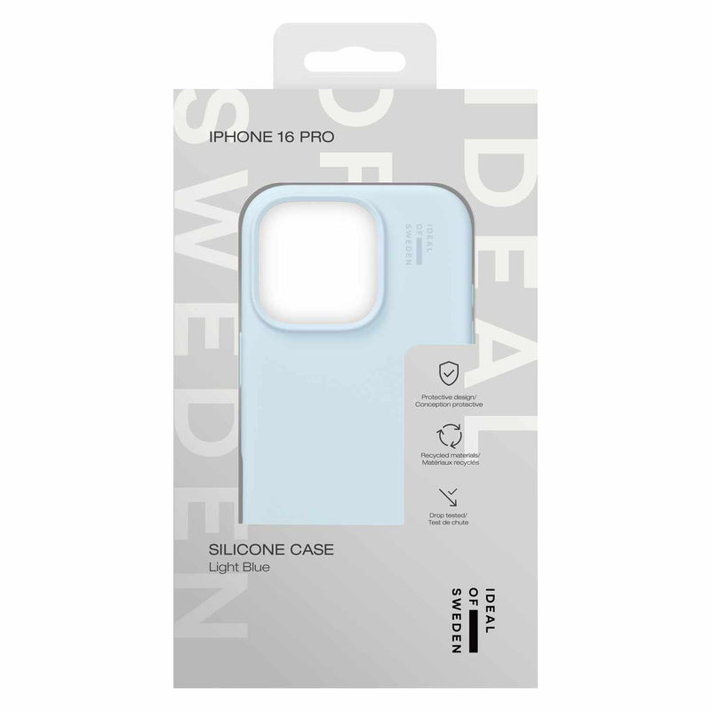 IDSICMSI2461P501 Silicone Case MagSafe iPhone 16 Pro Light Blue