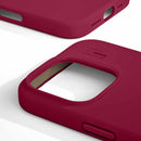 IDSICMSI2461P521 Silicone Case MagSafe iPhone 16 Pro Cranberry