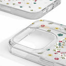 IDCLCMSI2467P507 Clear Mid MagSafe Case iPhone 16 Pro Max Petite Floral