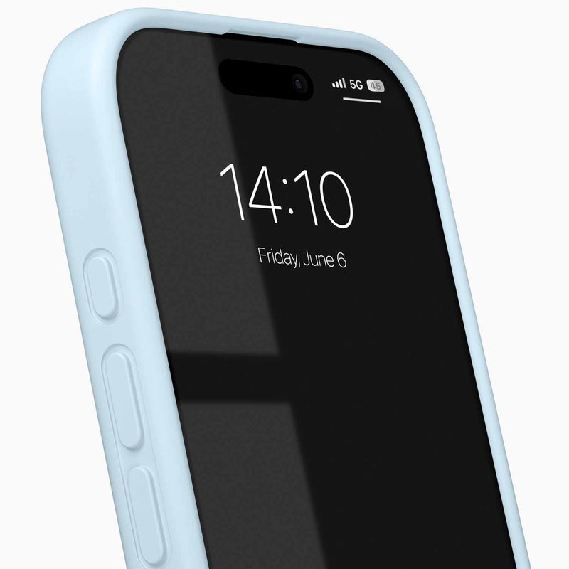IDSICMSI2467P501 Silicone Case MagSafe iPhone 16 Pro Max Light Blue
