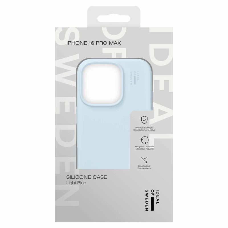 IDSICMSI2467P501 Silicone Case MagSafe iPhone 16 Pro Max Light Blue