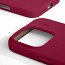 IDSICMSI2467P521 Silicone Case MagSafe iPhone 16 Pro Max Cranberry