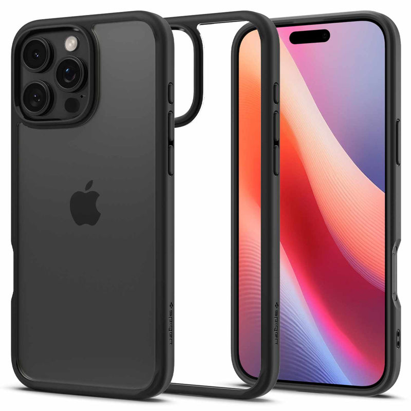 ACS08031 Crystal Hybrid Case iPhone 16 Pro Max Matte Black