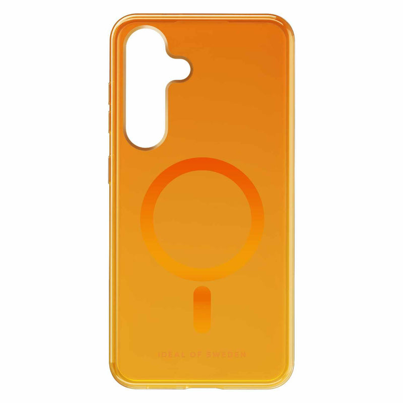 Ideal of Sweden Clear Case Mid Compatible w/MagSafe Orange Spritz for Samsung Galaxy S24