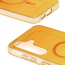 Ideal of Sweden Clear Case Mid Compatible w/MagSafe Orange Spritz for Samsung Galaxy S24