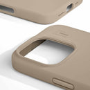IDSICMSI2467P128 Silicone Case MagSafe iPhone 16 Pro Max Beige